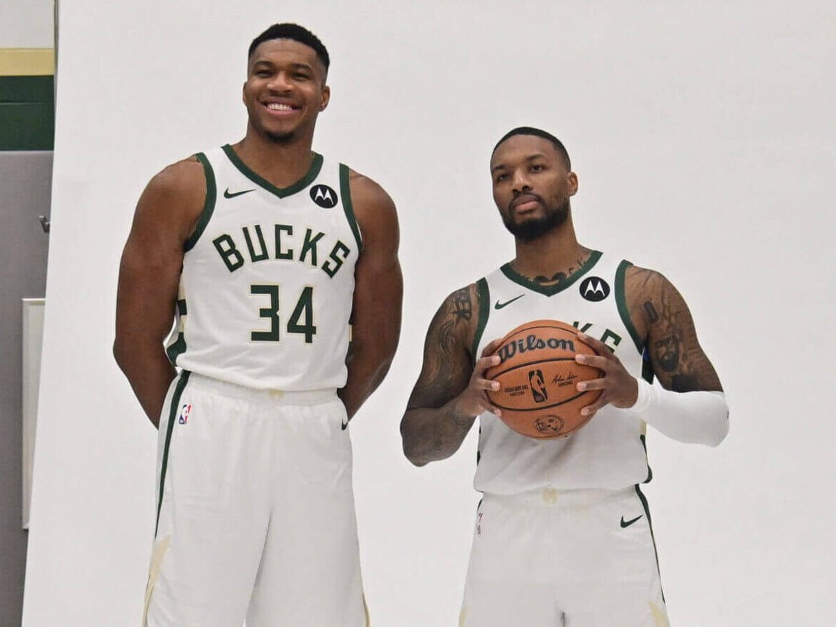 Giannis Antetokounmpo and Damian Lillard