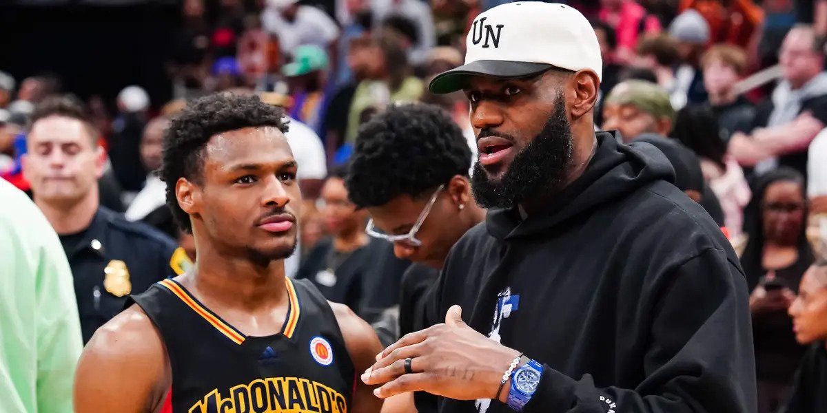 Bronny James and LeBron James