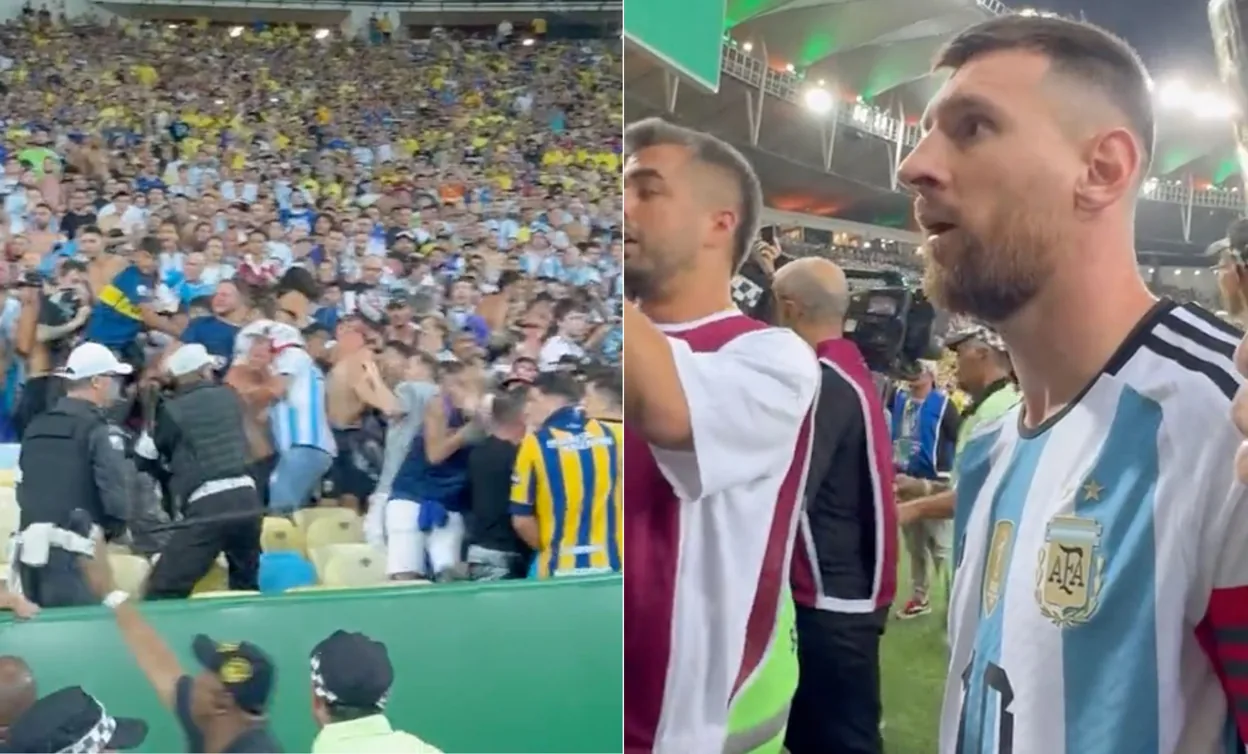 Messi leaves the field in protest