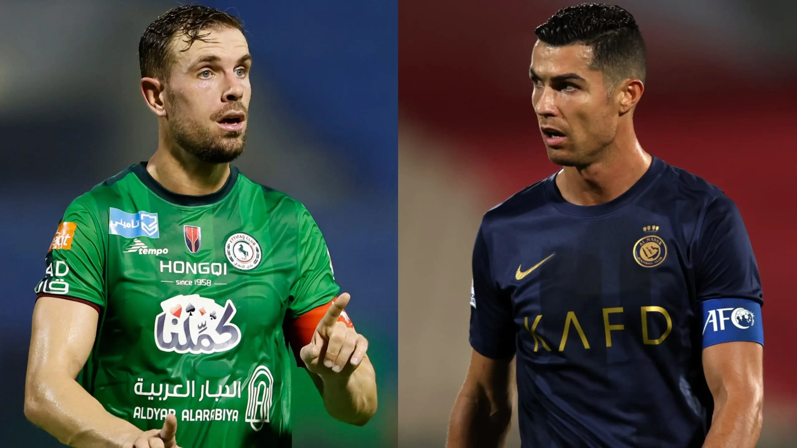 Cristiano Ronaldo clash with Jordan Henderson
