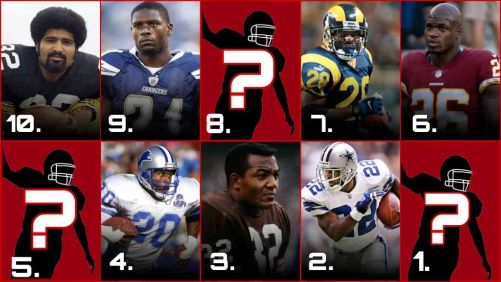 Ranking the Top 10 Greatest NFL Running Backs of All Time SportsKnot