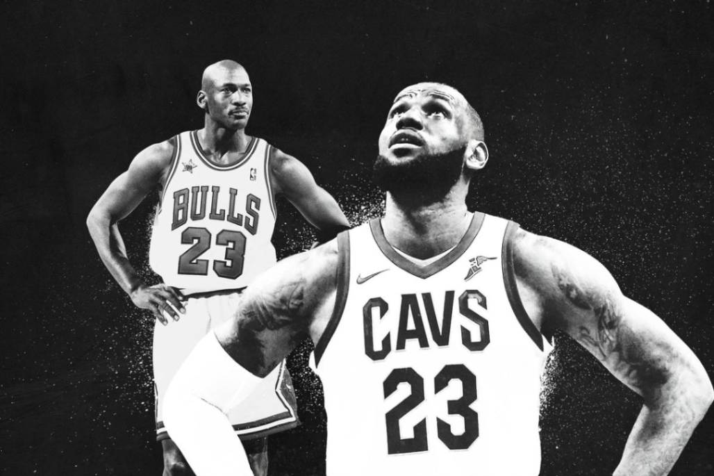 LeBron James and Michael Jordan