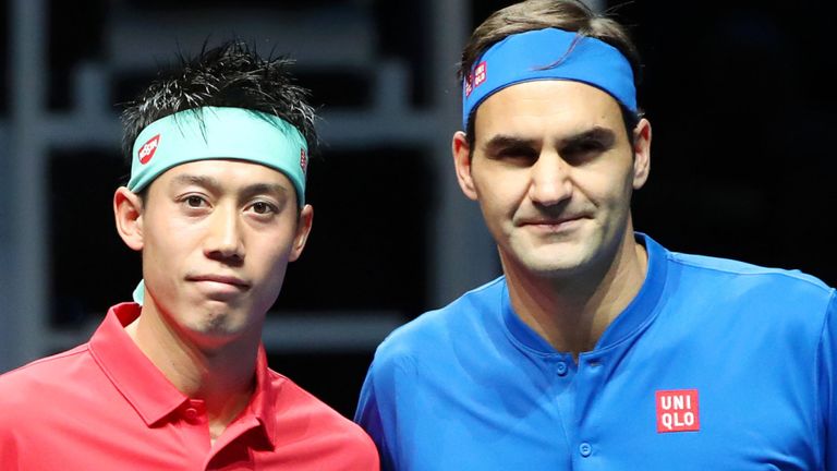 Federer's record vs Kei Nishikori