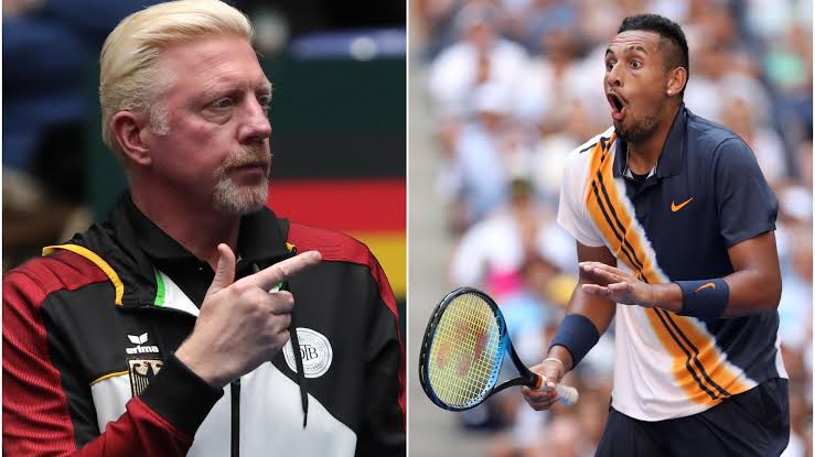 Boris Becker and Nick Kyrgios