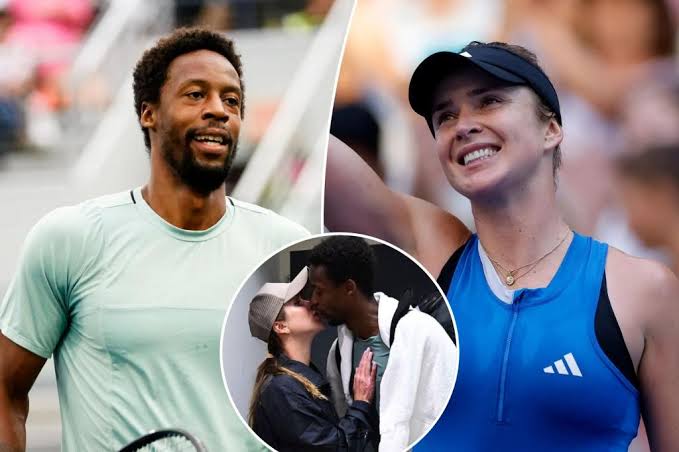 Gael Monfils and Elina Svitolina