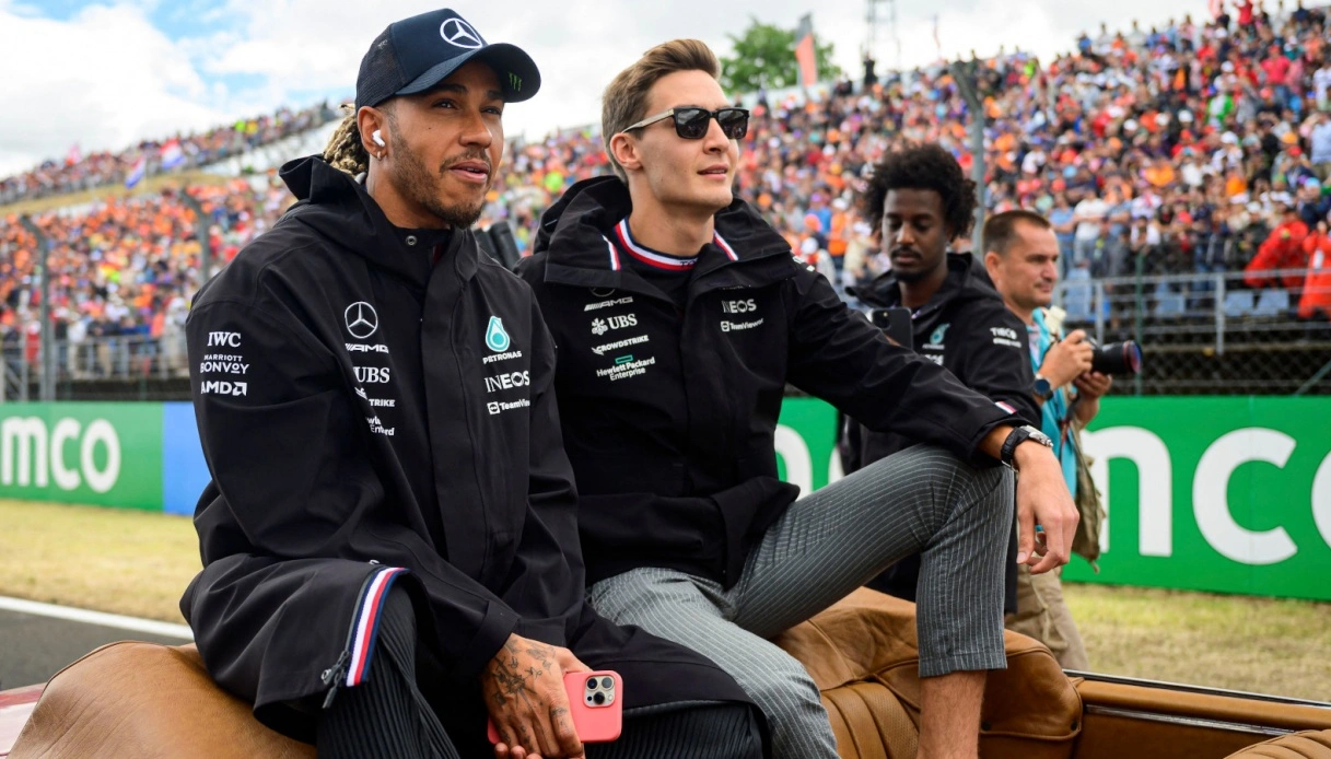 George Russell: ‘Quite funny’ F1 drivers’ situation for Lewis Hamilton’s 2025 Mercedes seat