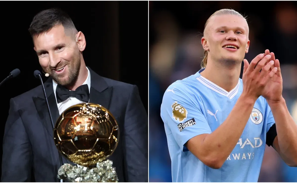 Leo Messi and Haaland