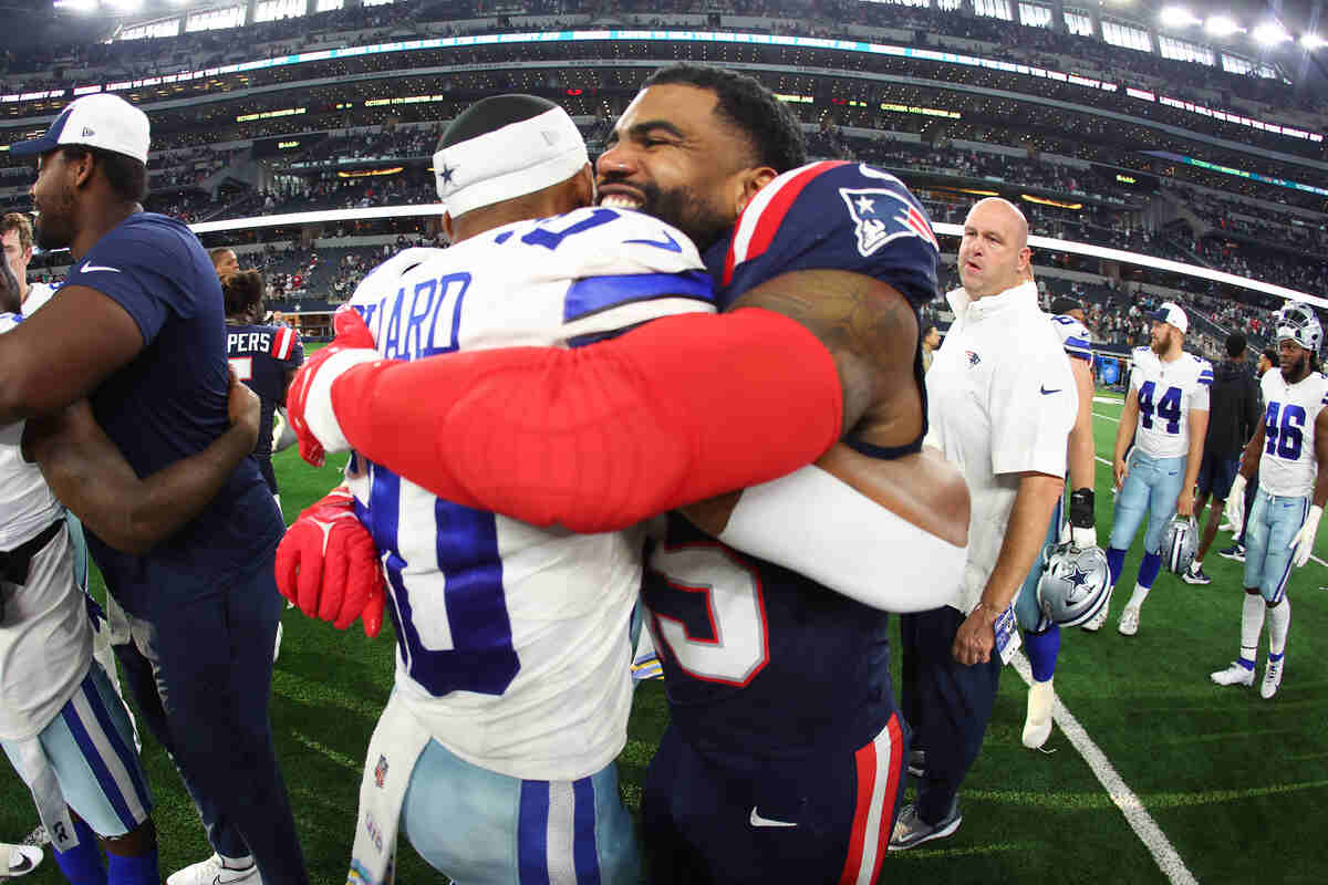 Patriots’ RB Ezekiel Elliott in talks for potential return to the Dallas Cowboys